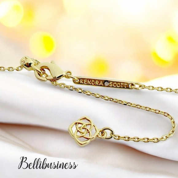 Kendra Scott Cross Gold Pendant Necklace in White Lab Grown Opal - Picture 7 of 8